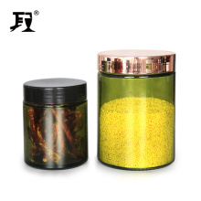 glass jar with screw top lid for herb food storage hot sale jars